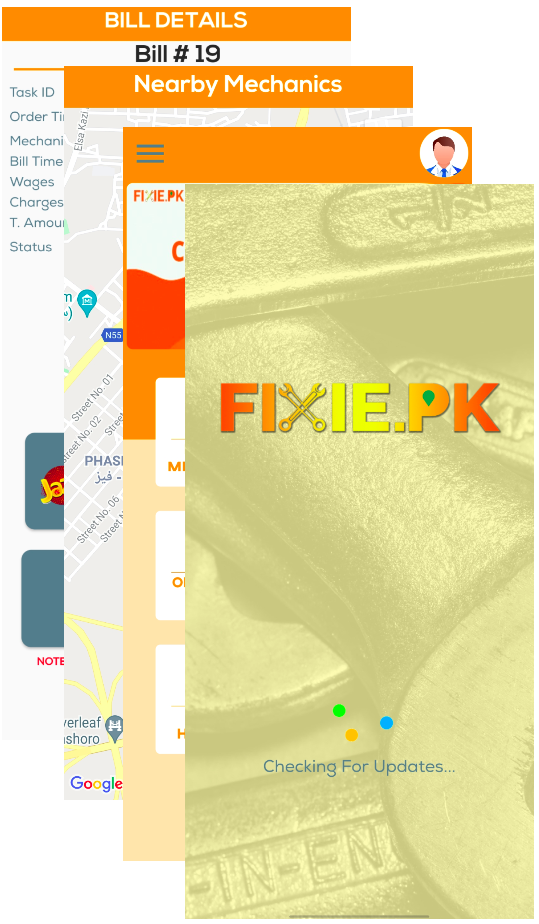 Fixie App Screenshot